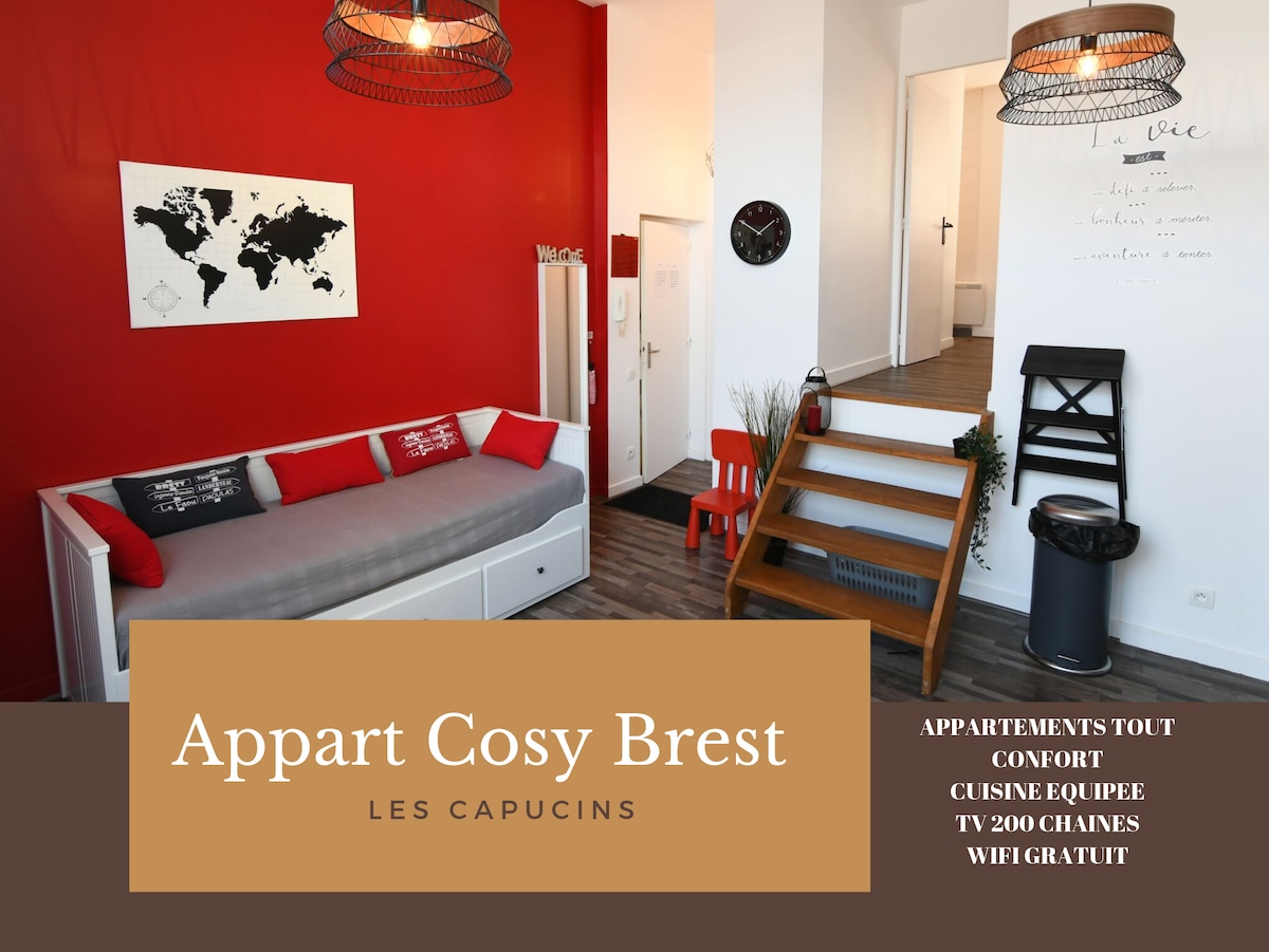 Appart Cosy Brest 2 (Les capucins)