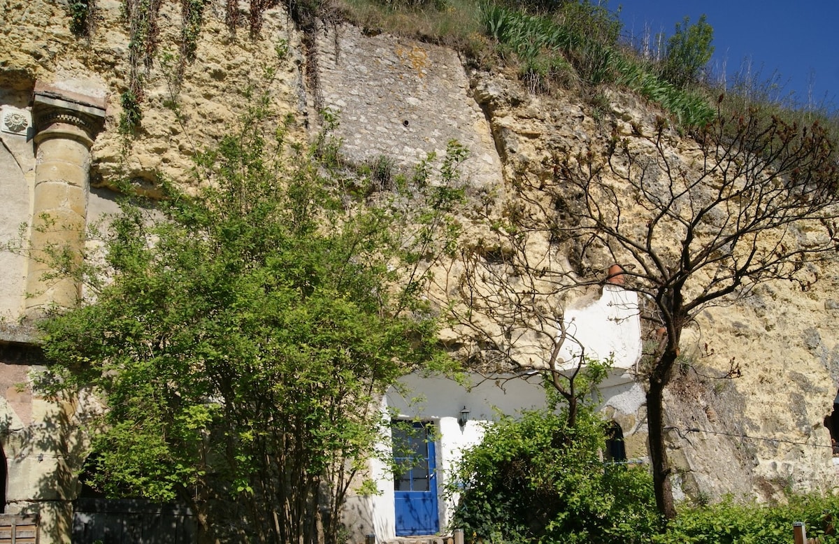 琥珀城堡（ Château d 'Amboise ）脚下的艺术家“Troglos”