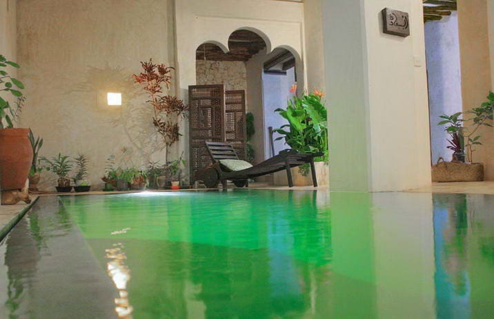 老拉穆（ LAMU ）历史悠久的房子3号房，带游泳池