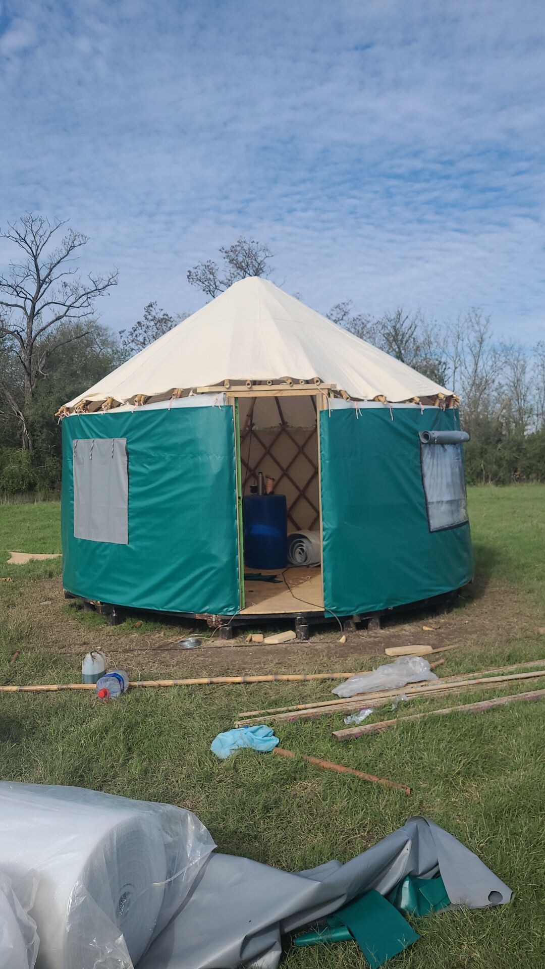 Yurta de Bambu Campo Agroecologico  Permacultura