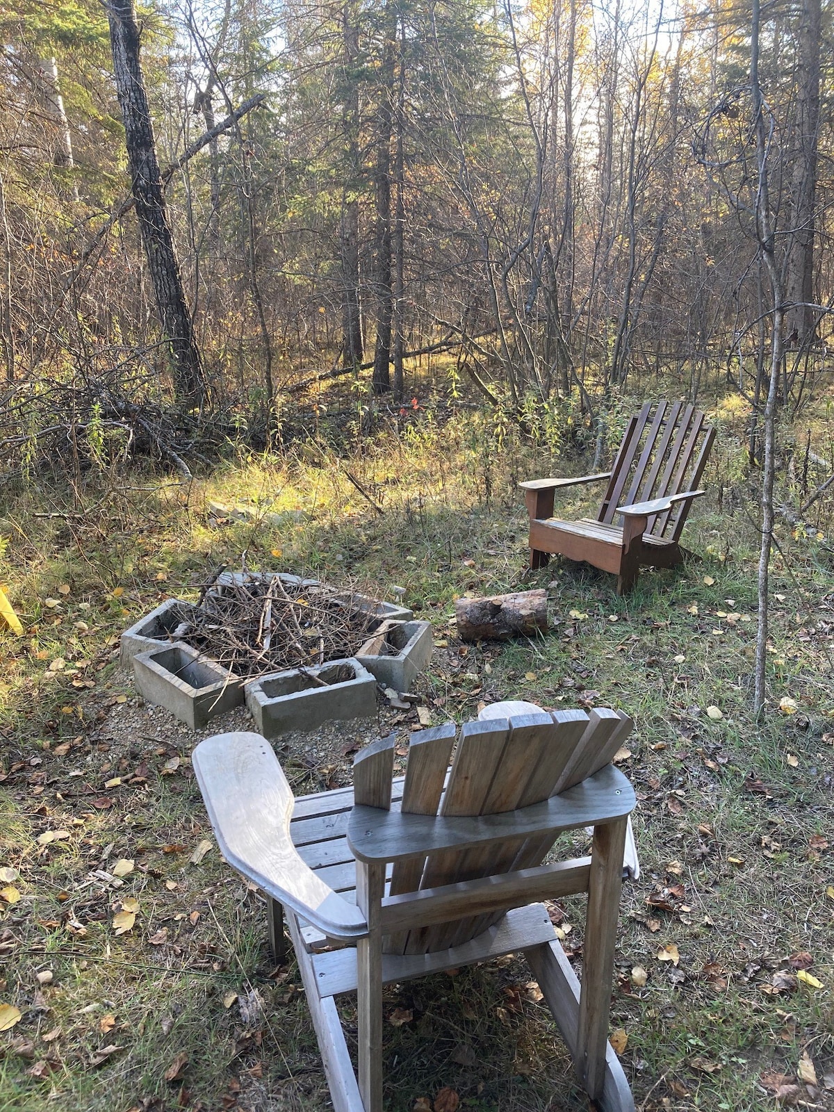 A small cabin in the woods with hot tub & internet