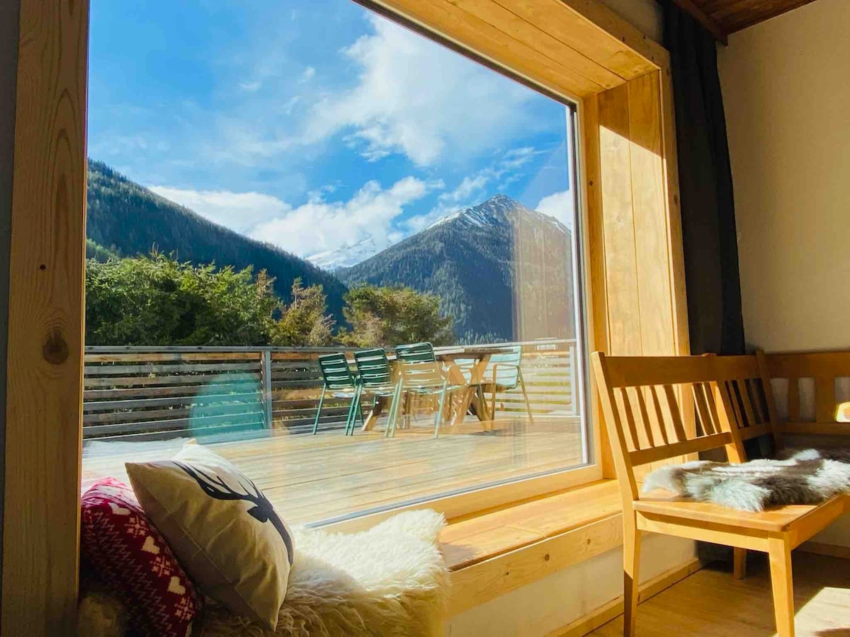 带阳台的宽敞公寓度假木屋-阿尔卑斯山