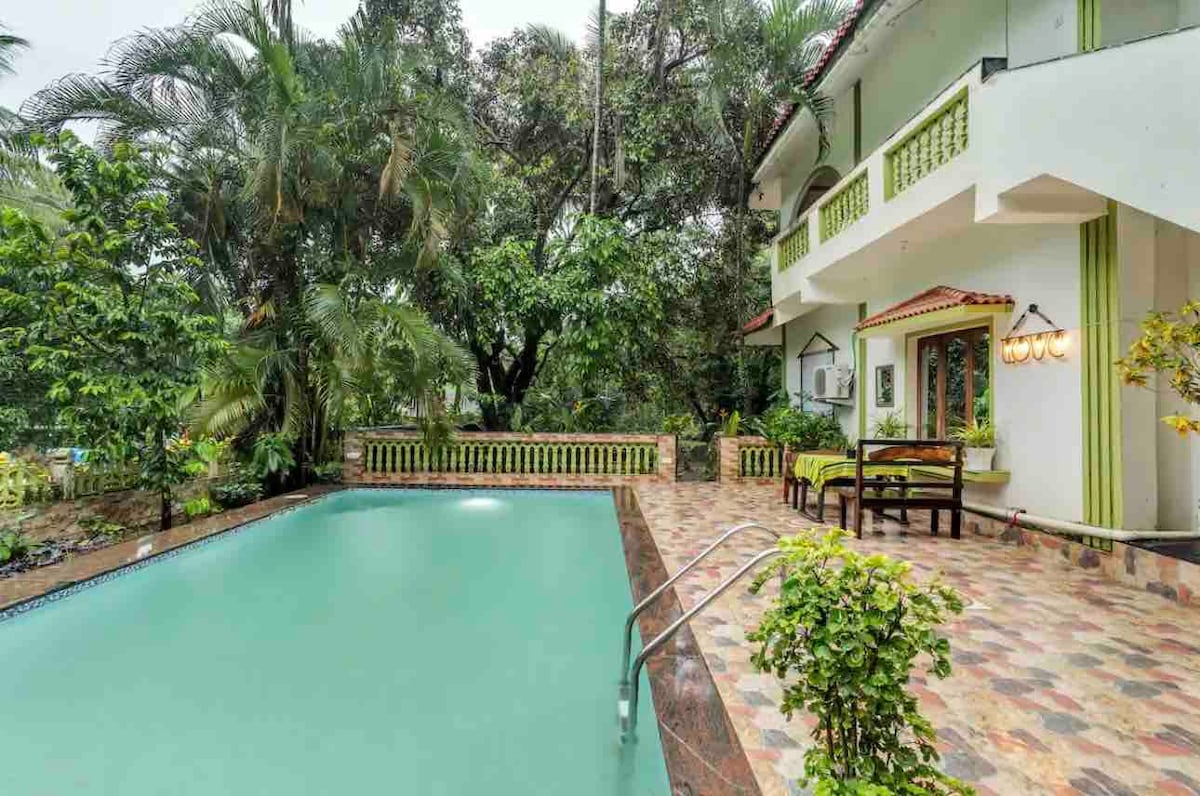 Peaceful Goan paradise: 1BR with pool