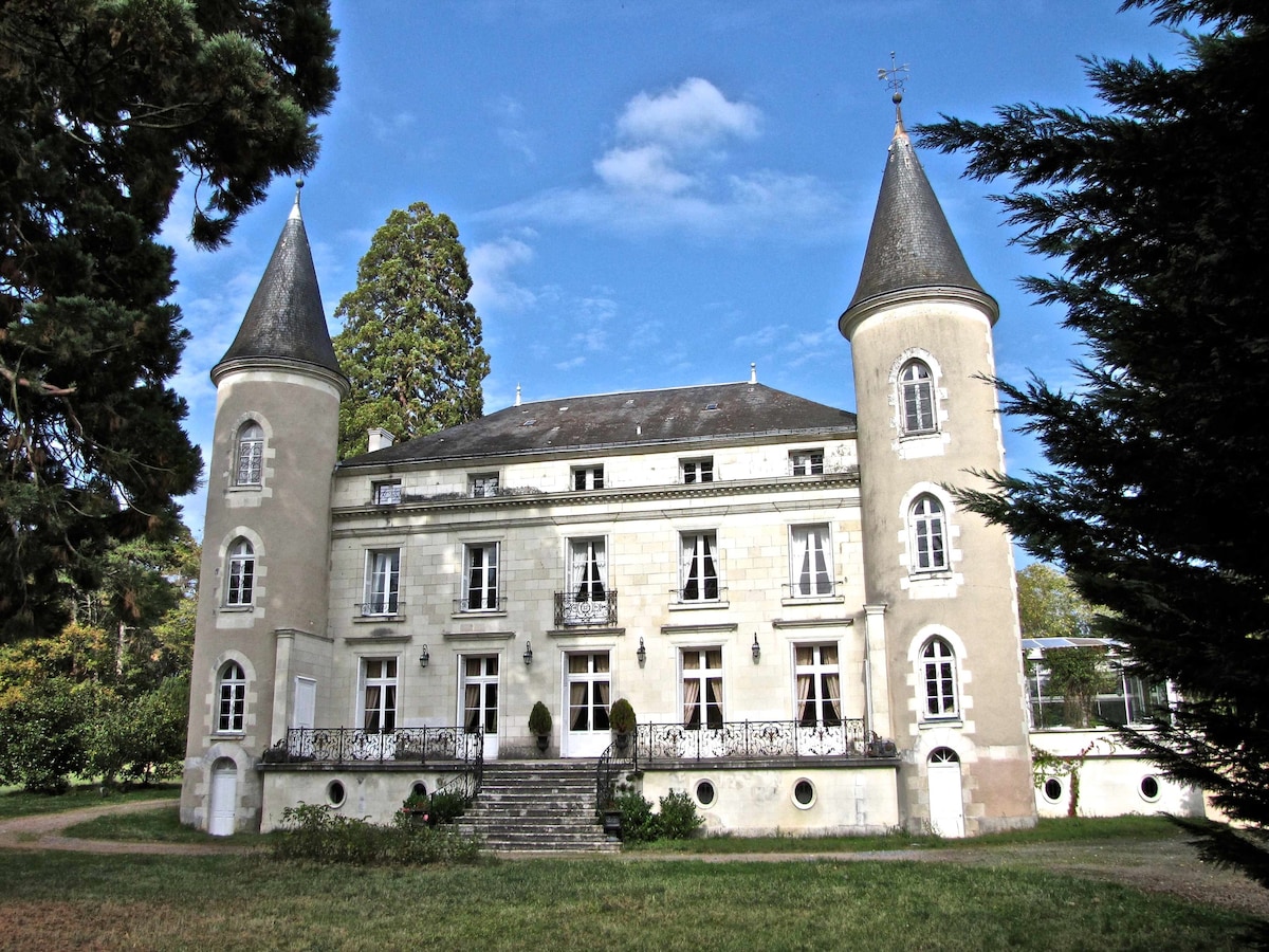 Chaumont家庭套房（ 2 A +2 E ） Château en Touraine