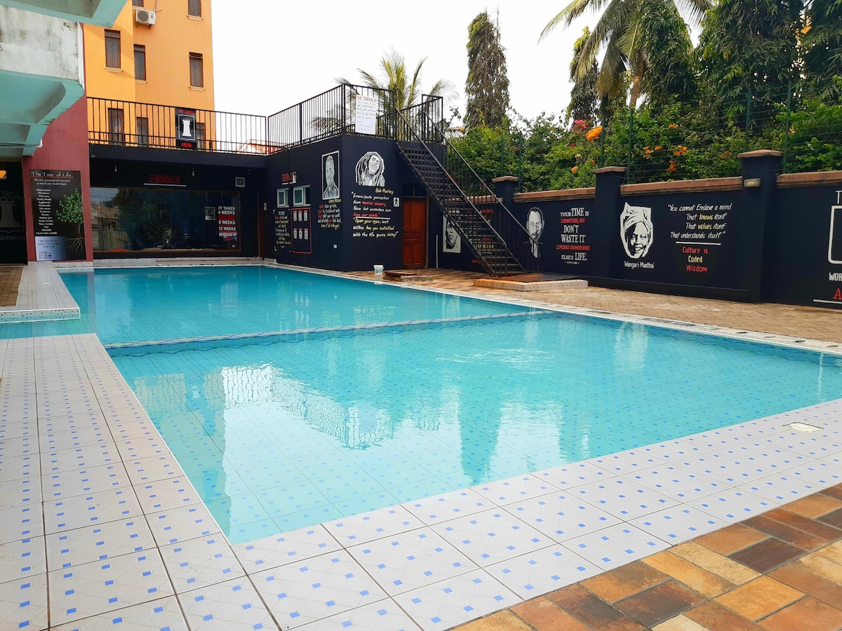 3Br apartment Nyali with pool/Wi-Fi/parking