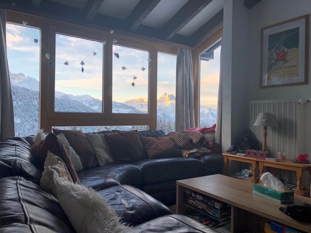 瑞士度假木屋式公寓，靠近Gryon ，可供6人入住