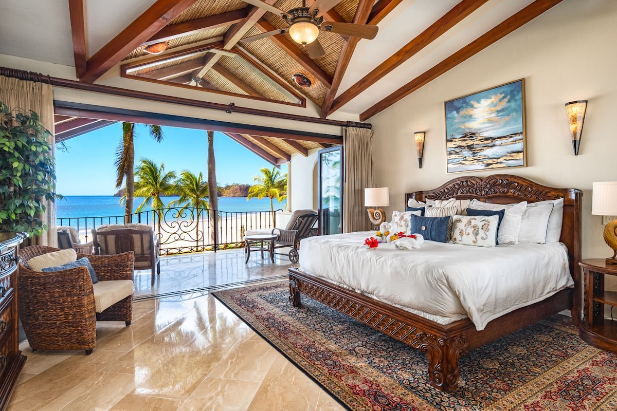 Luxurious Beach Front Villa Steps From the Ocean