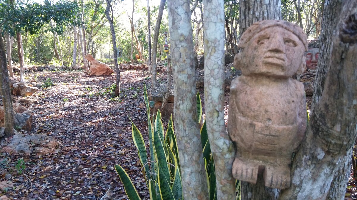 Private room, in ecological park near Uxmal.