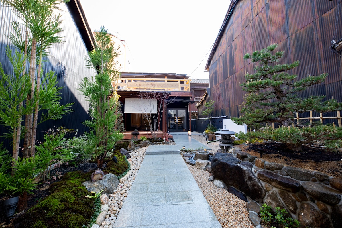 美丽的日式花园，位置方便/1楼可直接连接关西机场