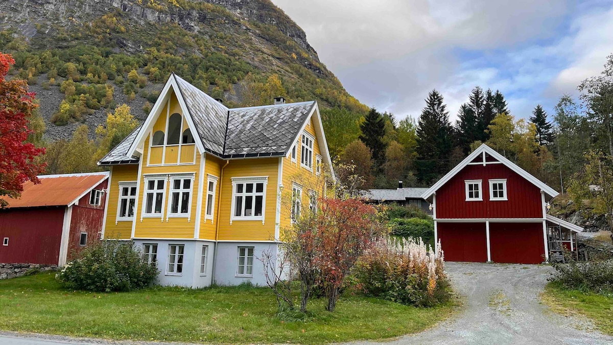 田园诗般景观别墅， Hellesylt ， Geiranger