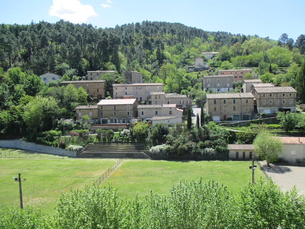 位于塞文尼斯（ Cévennes ）市中心的温馨公寓