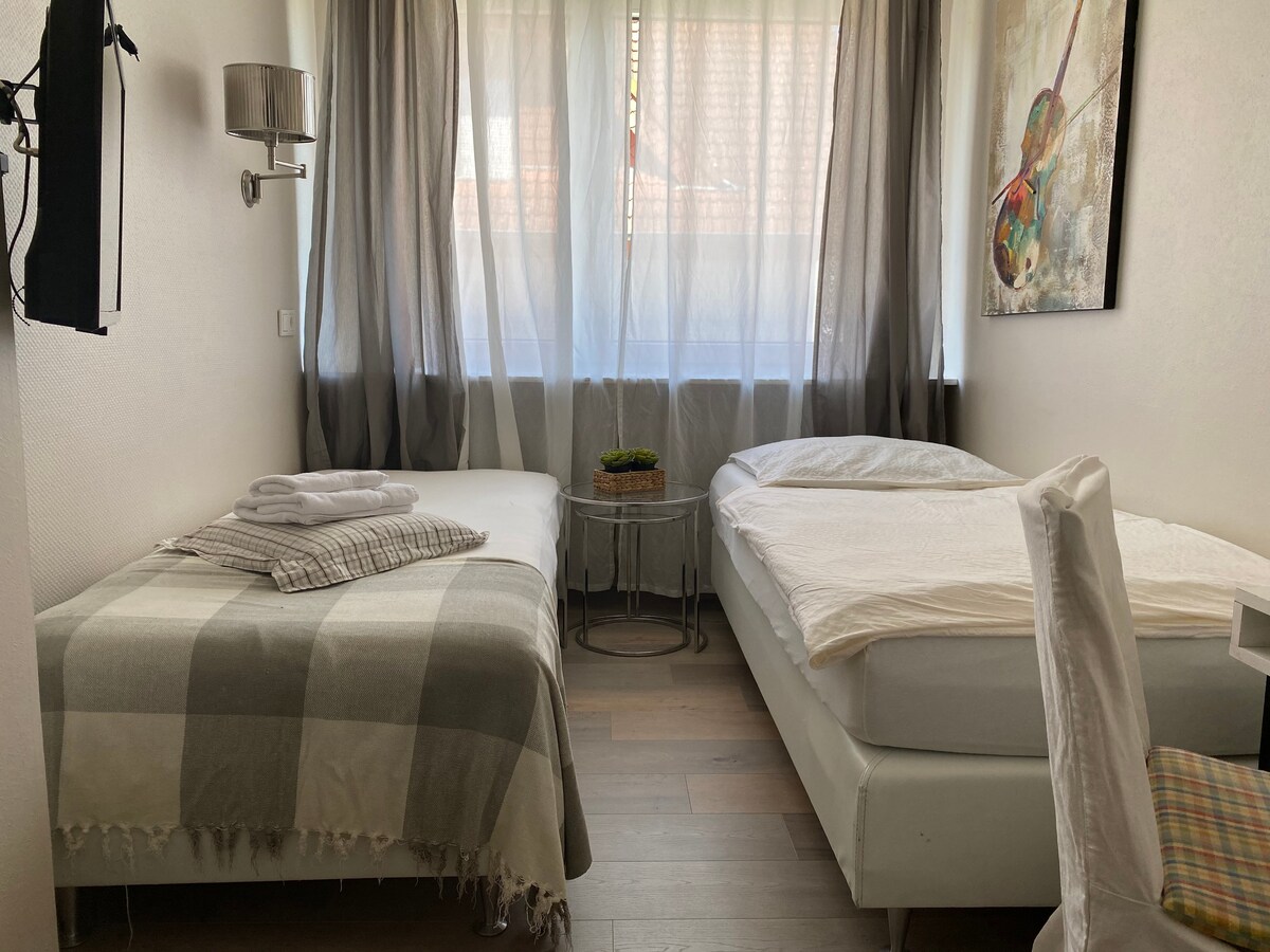 现代化的公寓，可入住1-4人。法兰克福、哈瑙、罗高