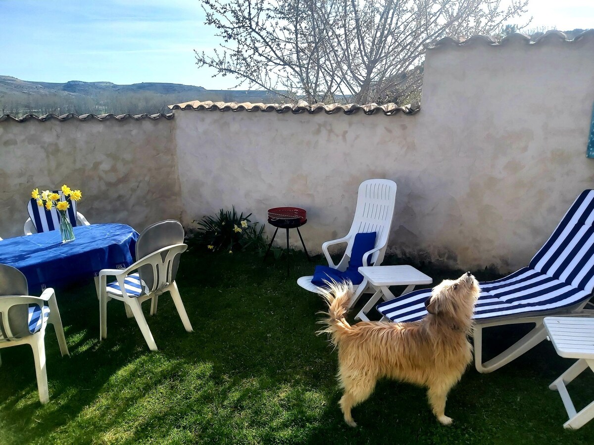 Casa con jardín en la Ribera del Duero, río Riaza