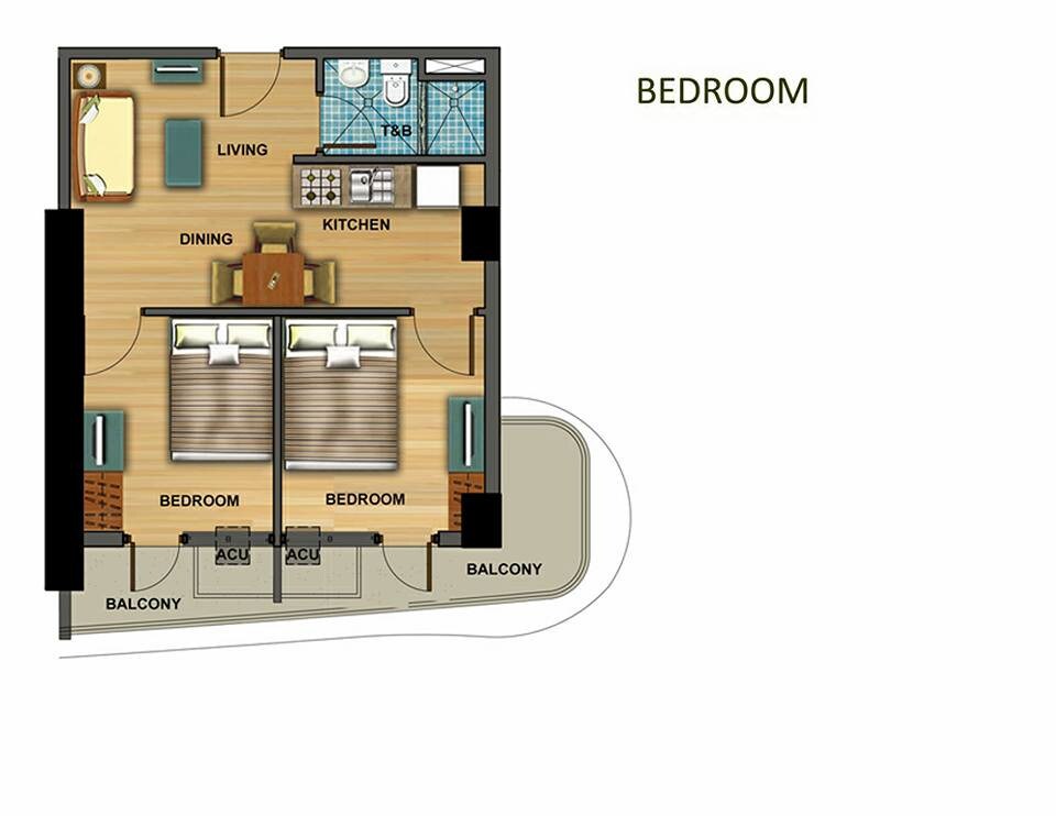 2bedroom furnished unit for rent @ Azure near NAIA