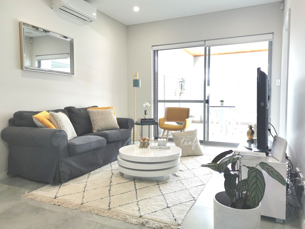 InnVelvet Perth 2BR wt Alfresco *靠近城市和购物中心