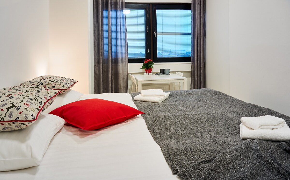 2张床。# 3. ·赫尔辛基市中心的酒店旅舍