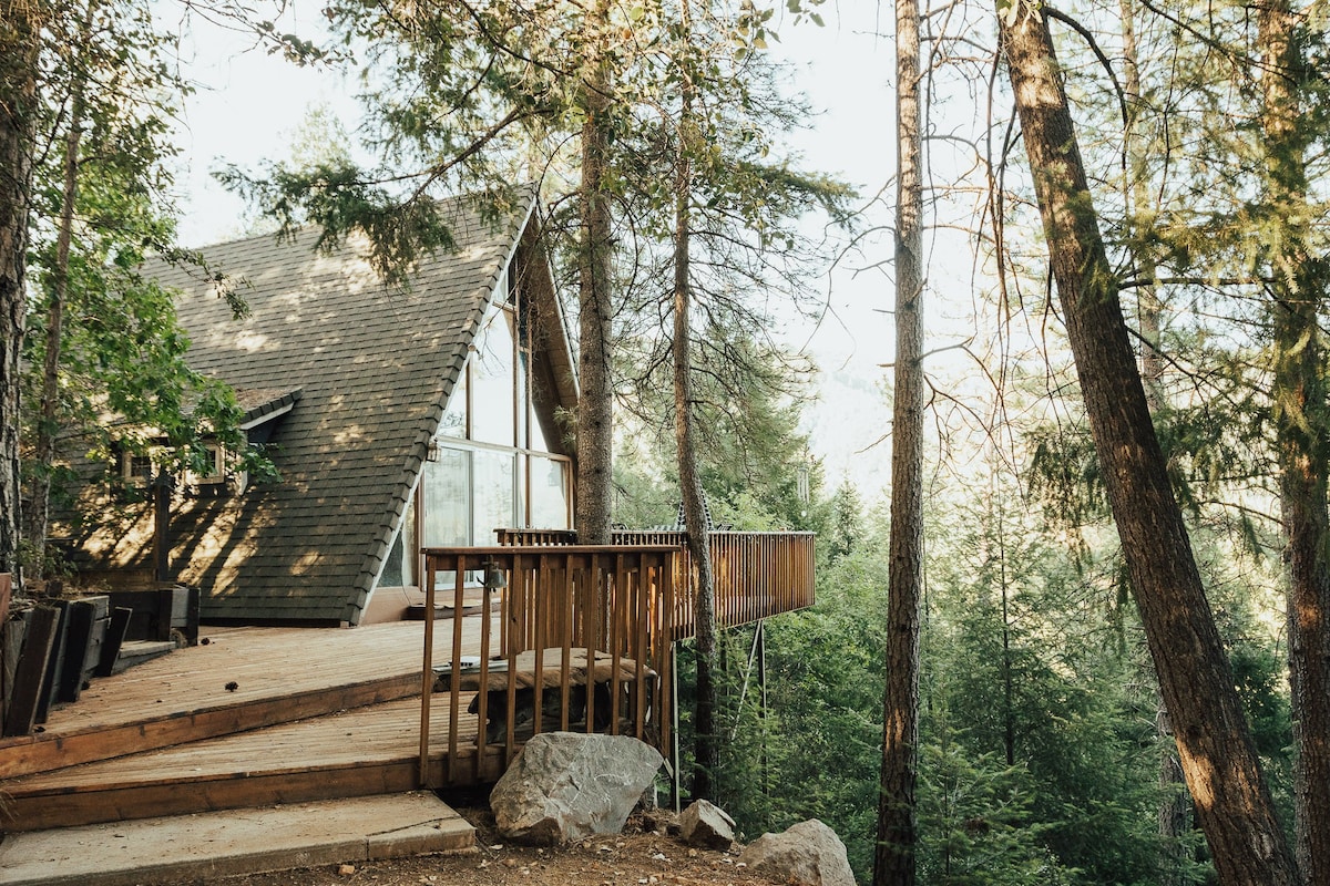 沙斯塔（ Shasta A Frame Cabin ） ，欣赏美景