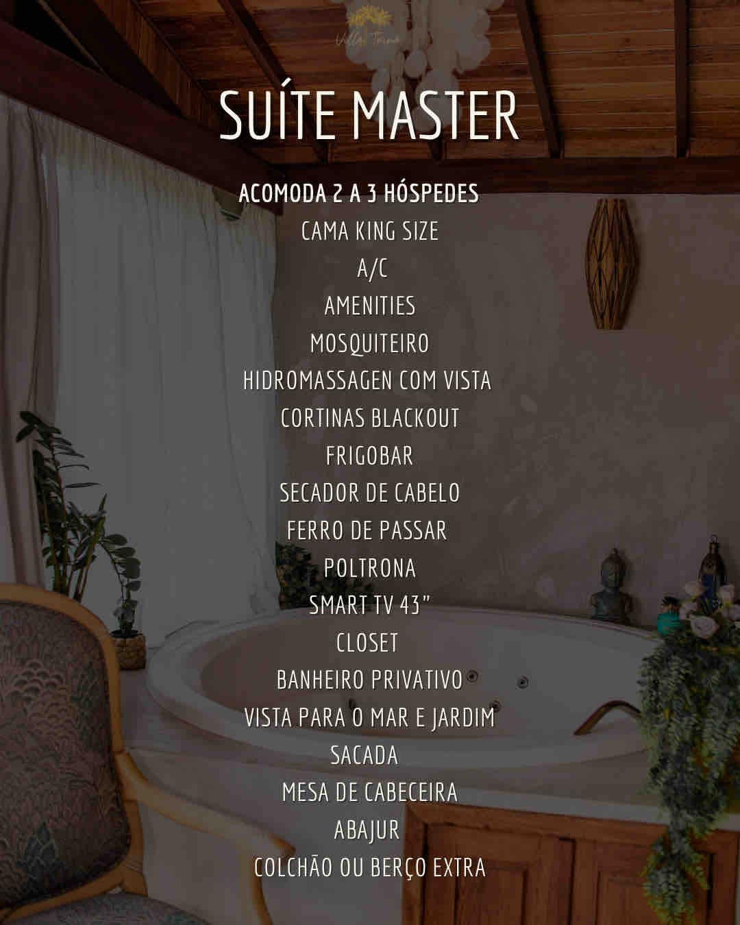 Master Suite jacuzzi & sea view | Arraial D’Ajuda