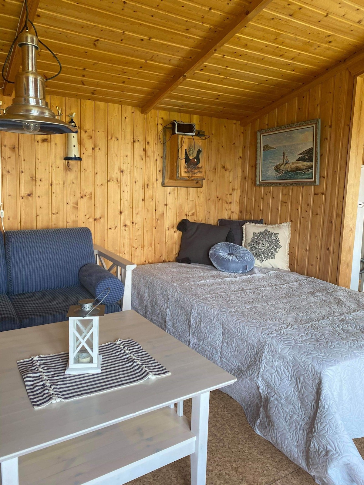 靠近海滩的费尔特维特（ Feltvet ）上的简单舒适的小屋。