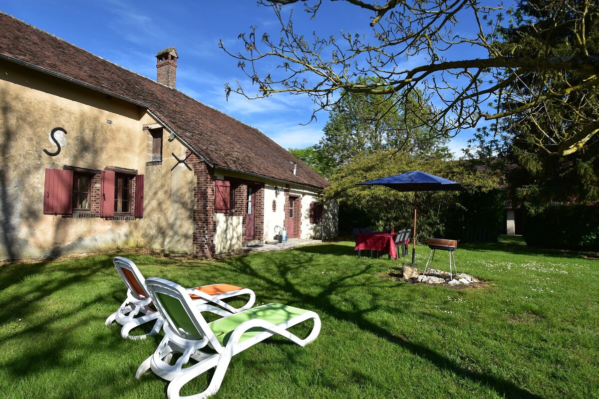 Holiday home with private garden on a farm