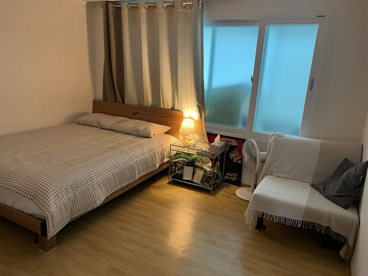 [Samseong站步行5分钟]两室客房配有洗牌床#免费停车位