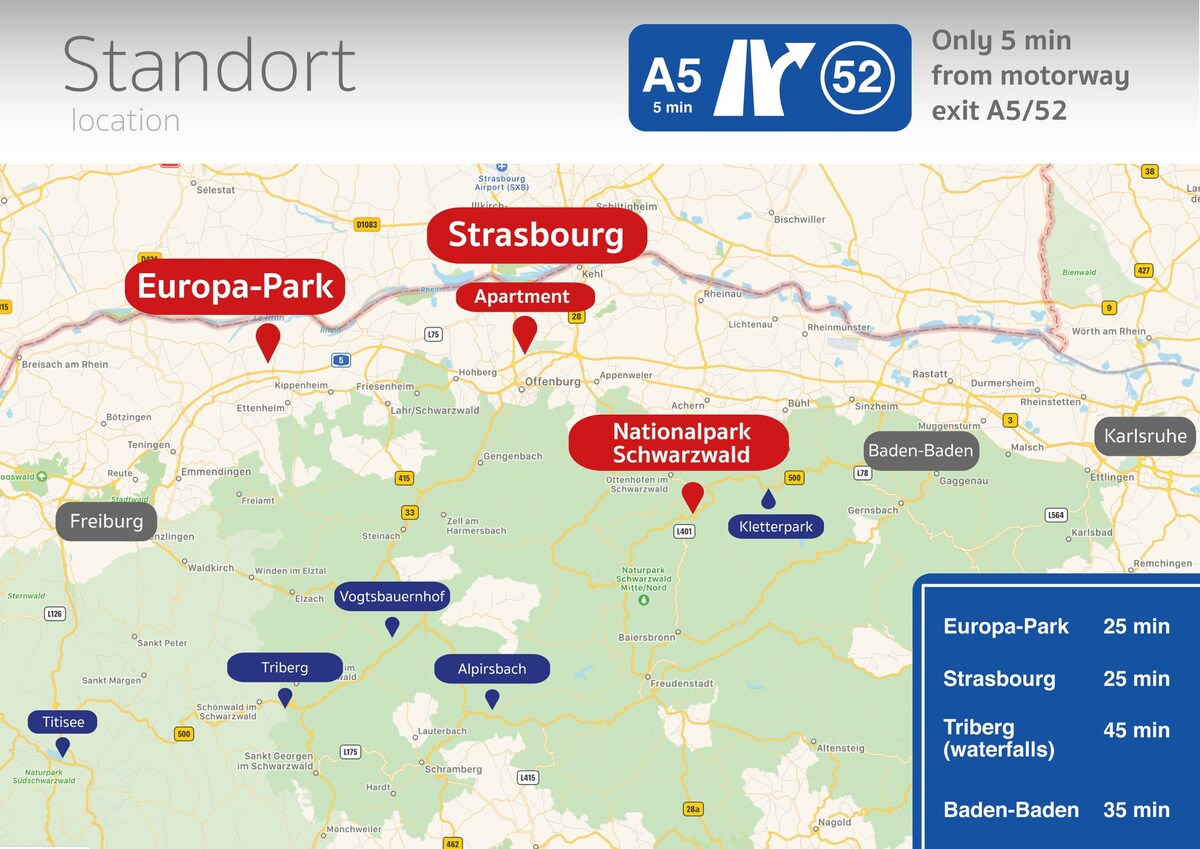 Strasbourg-Europapark-Schwarzwald公寓97平方米