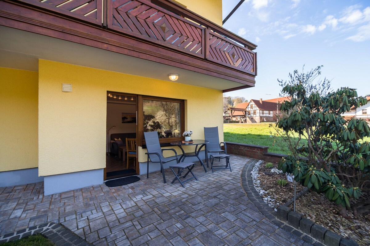 Apartment in the Odenwald with terrace