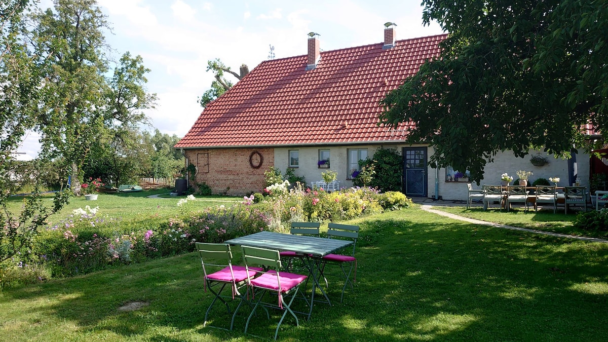 Landhaus Gutleben - mit Blick auf die Kraniche