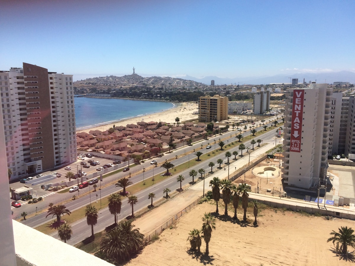 俯瞰La Herradura海滩的公寓