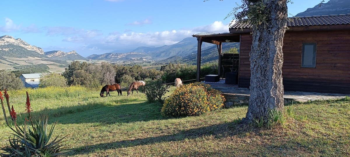 Chalet Zen Monte à Torra Bord de piscine