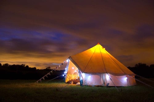 Bath Bell Tents Mobile Glamping 3 Tents 18 guests