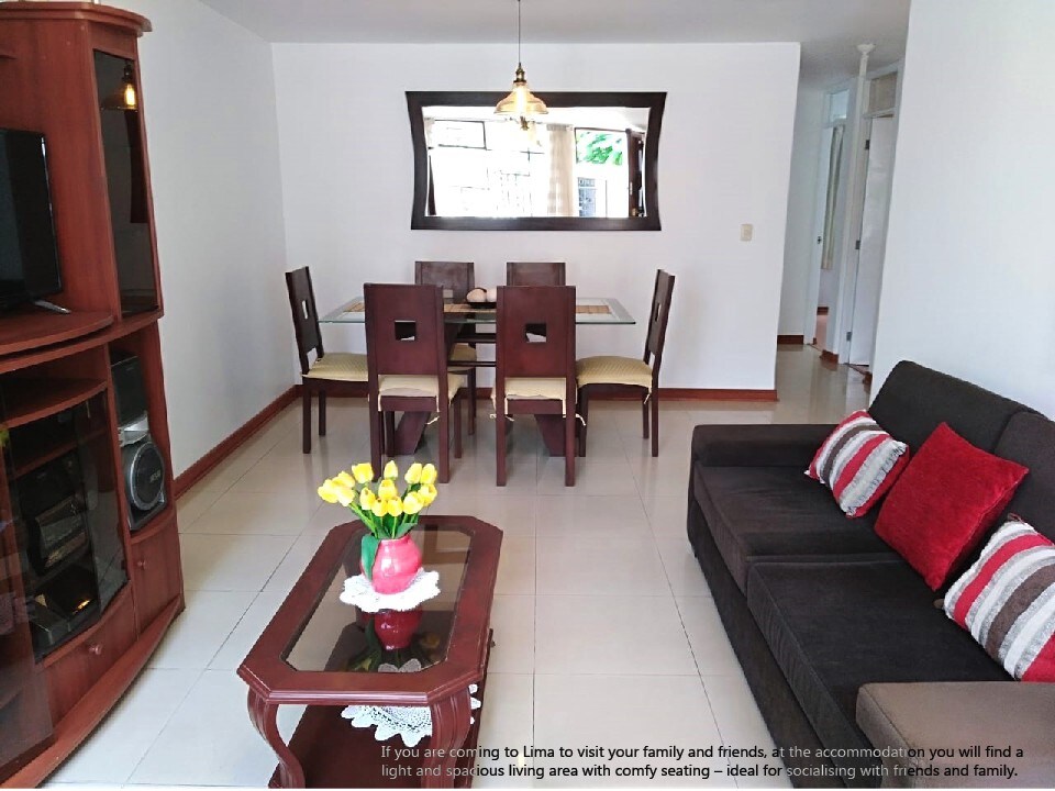 ✅Cozy Apt 1F 10'to Airport Lima near UNMSM & PUCP✅