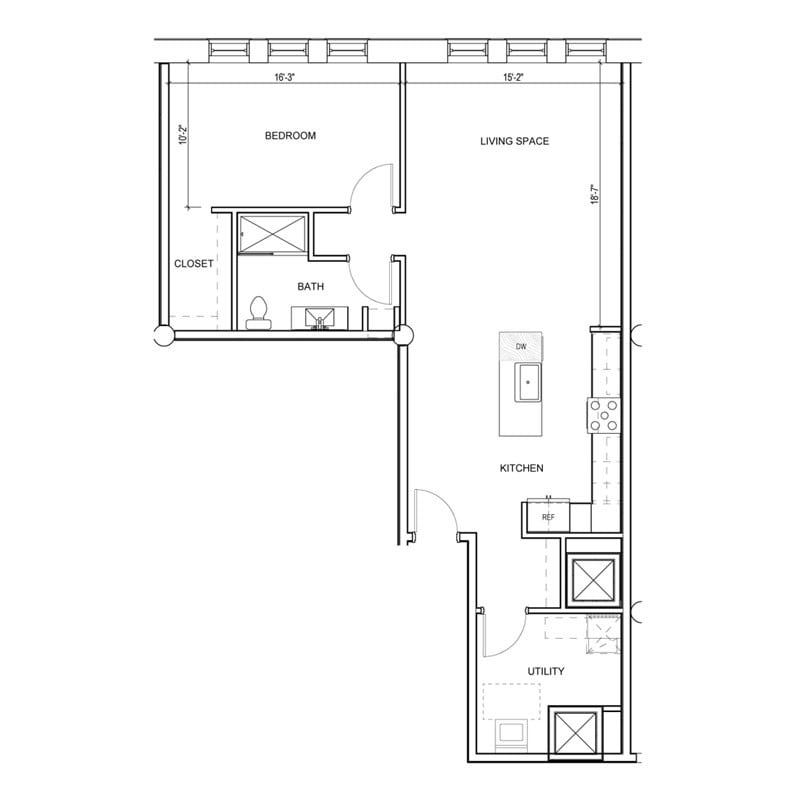 豪华第三区公寓-带停车场/高管/家庭