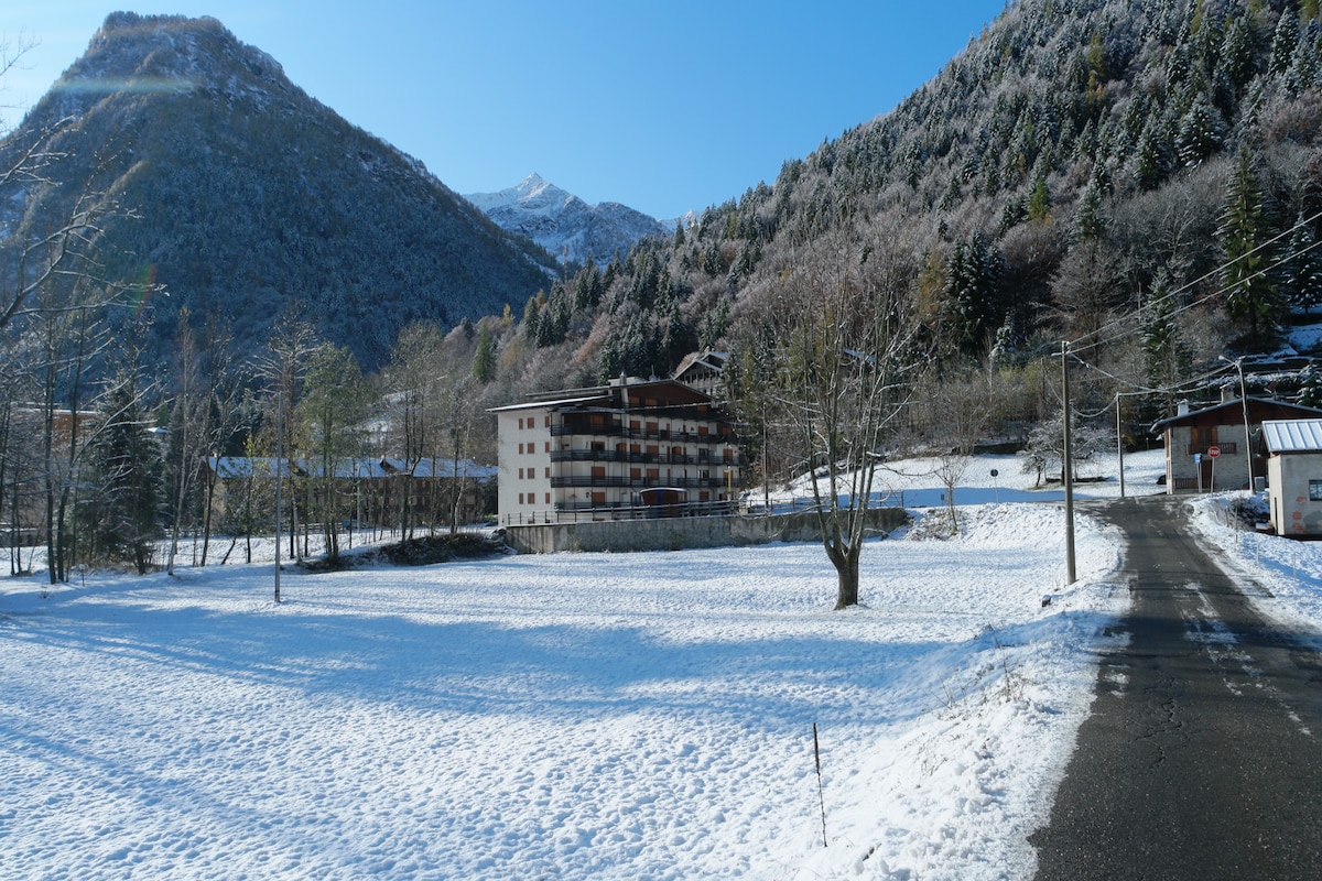 明亮的公寓，可欣赏到蒙特罗莎（ Monte Rosa ）的美景。