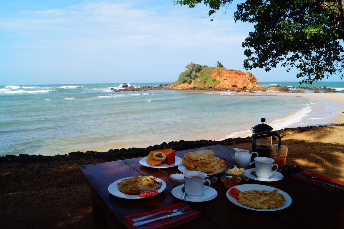 PALM VILLA MIRISSA N ° 15 ，美丽海景房