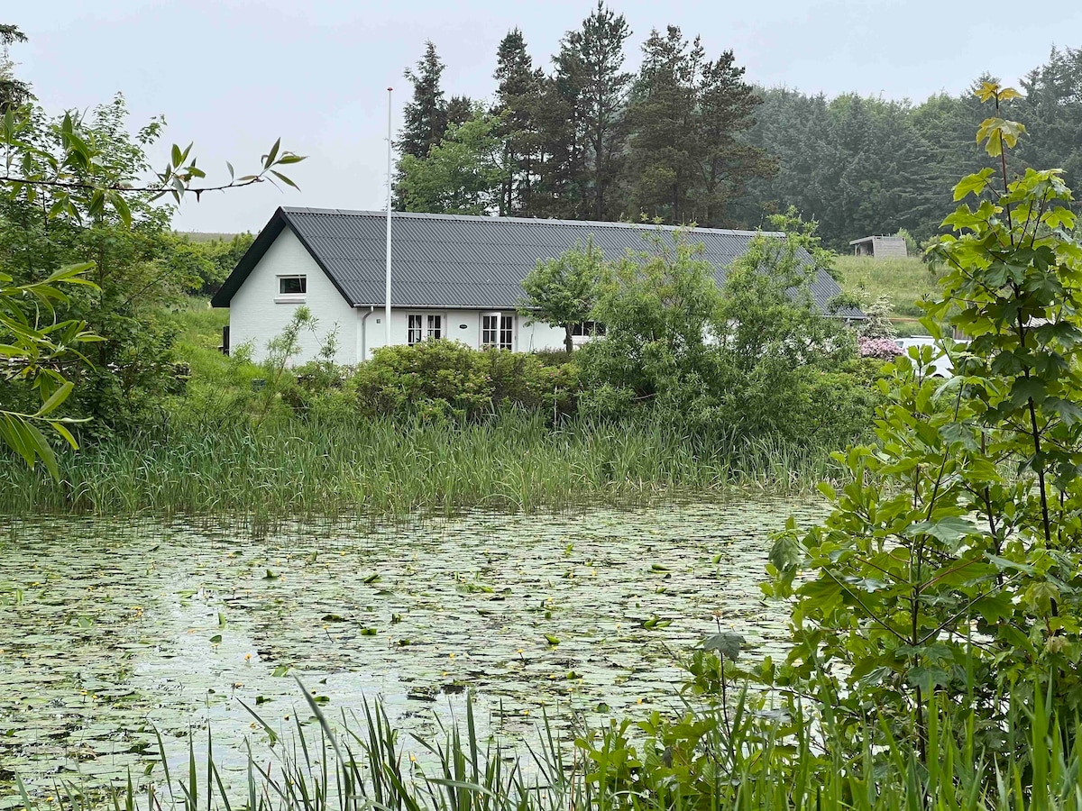 Bo midt i den vilde natur ved Nols sø