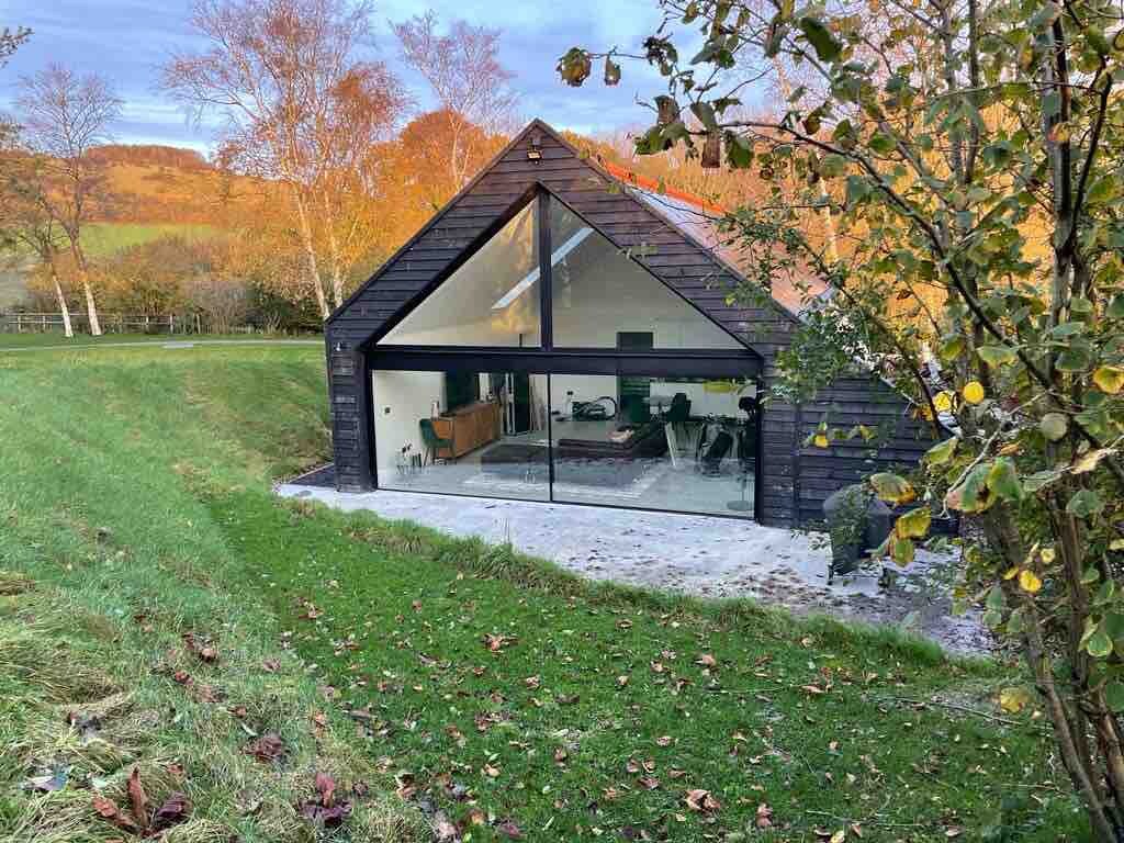 Contemporary modern barn space