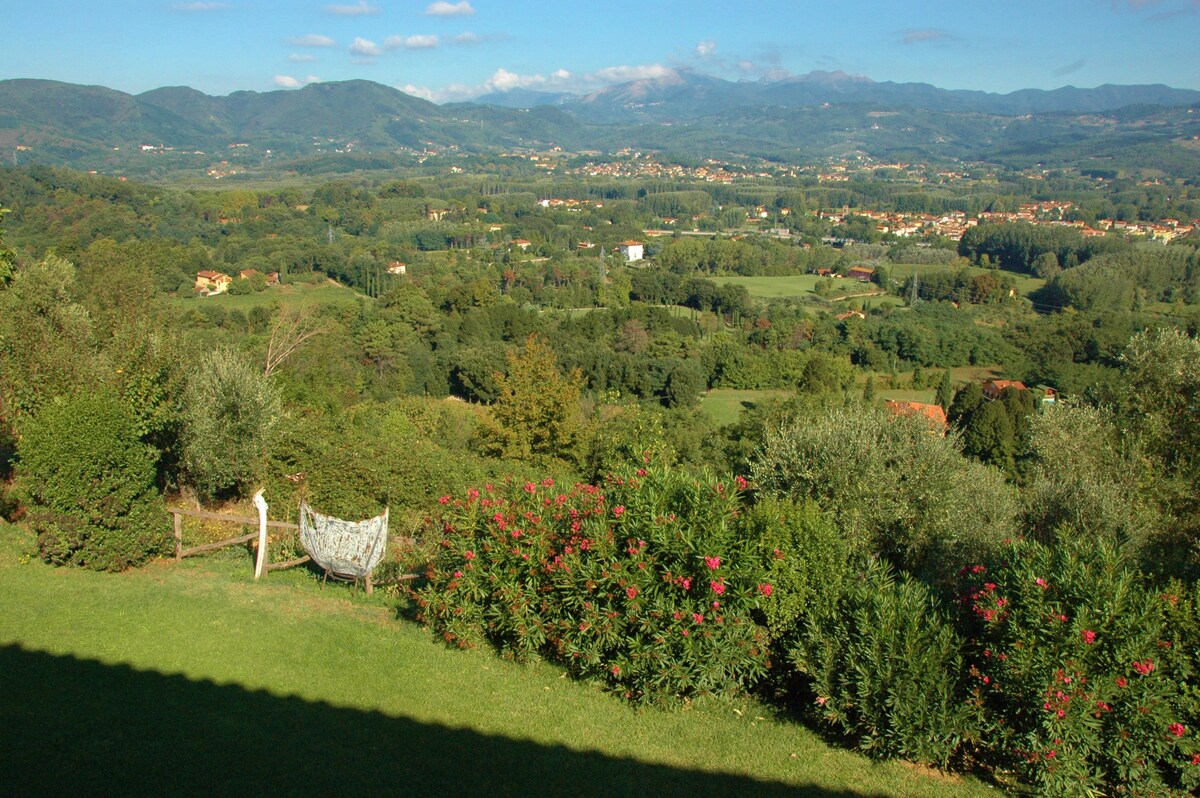 Villa dell 'Ortensia坐落在大自然中