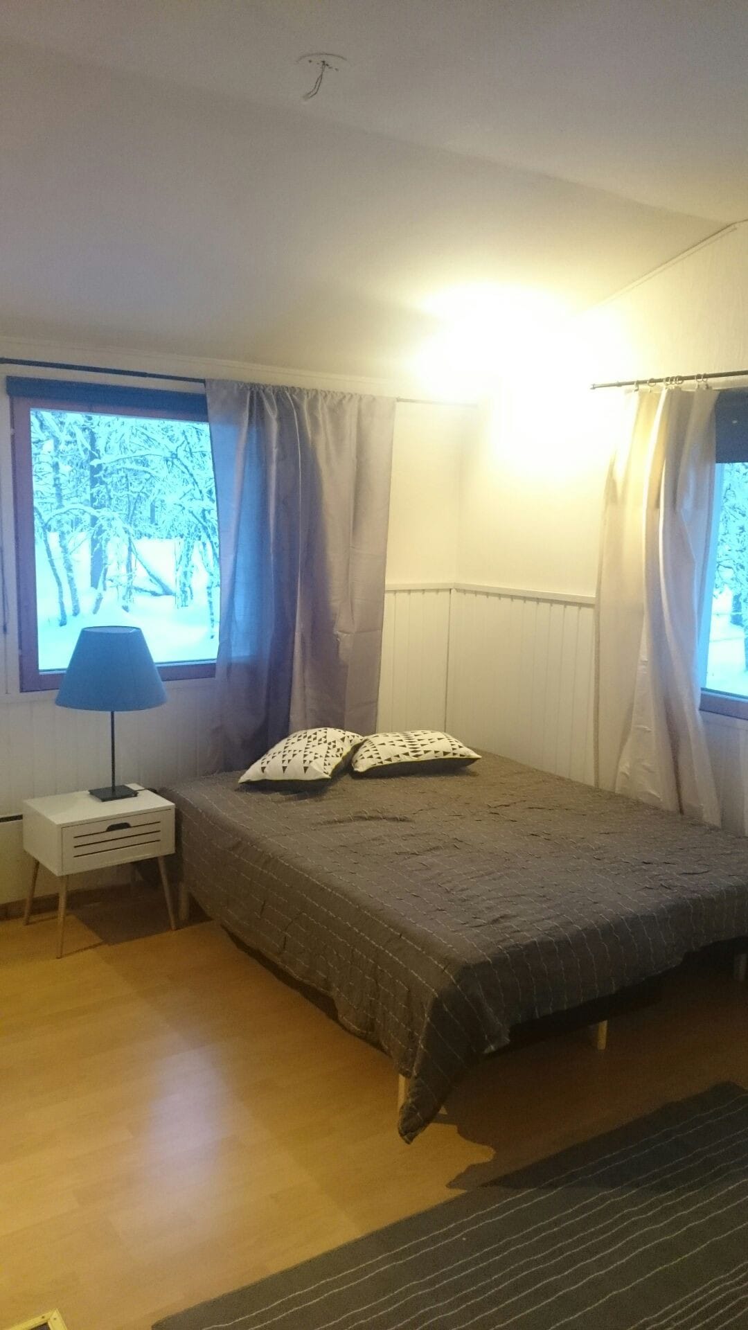 Saariselkä市中心的私人单间公寓