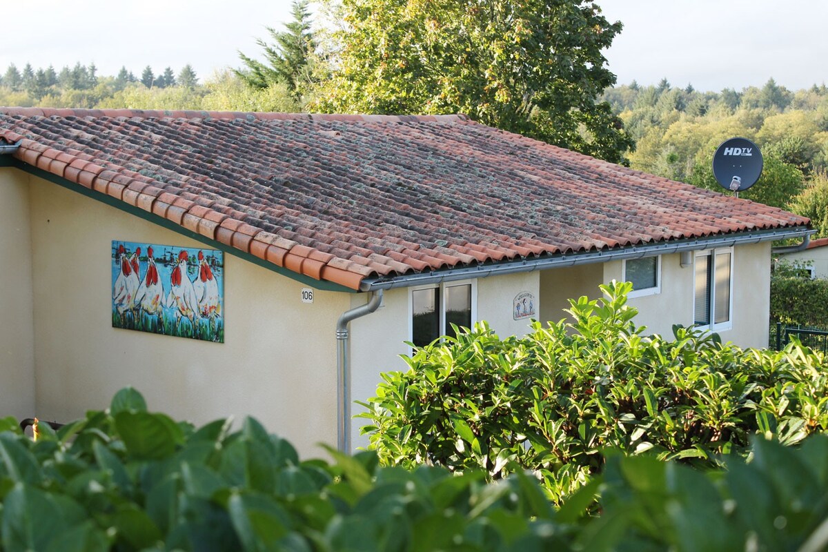 6 pers. bungalow "Het Kippenhok"  huisdier gratis