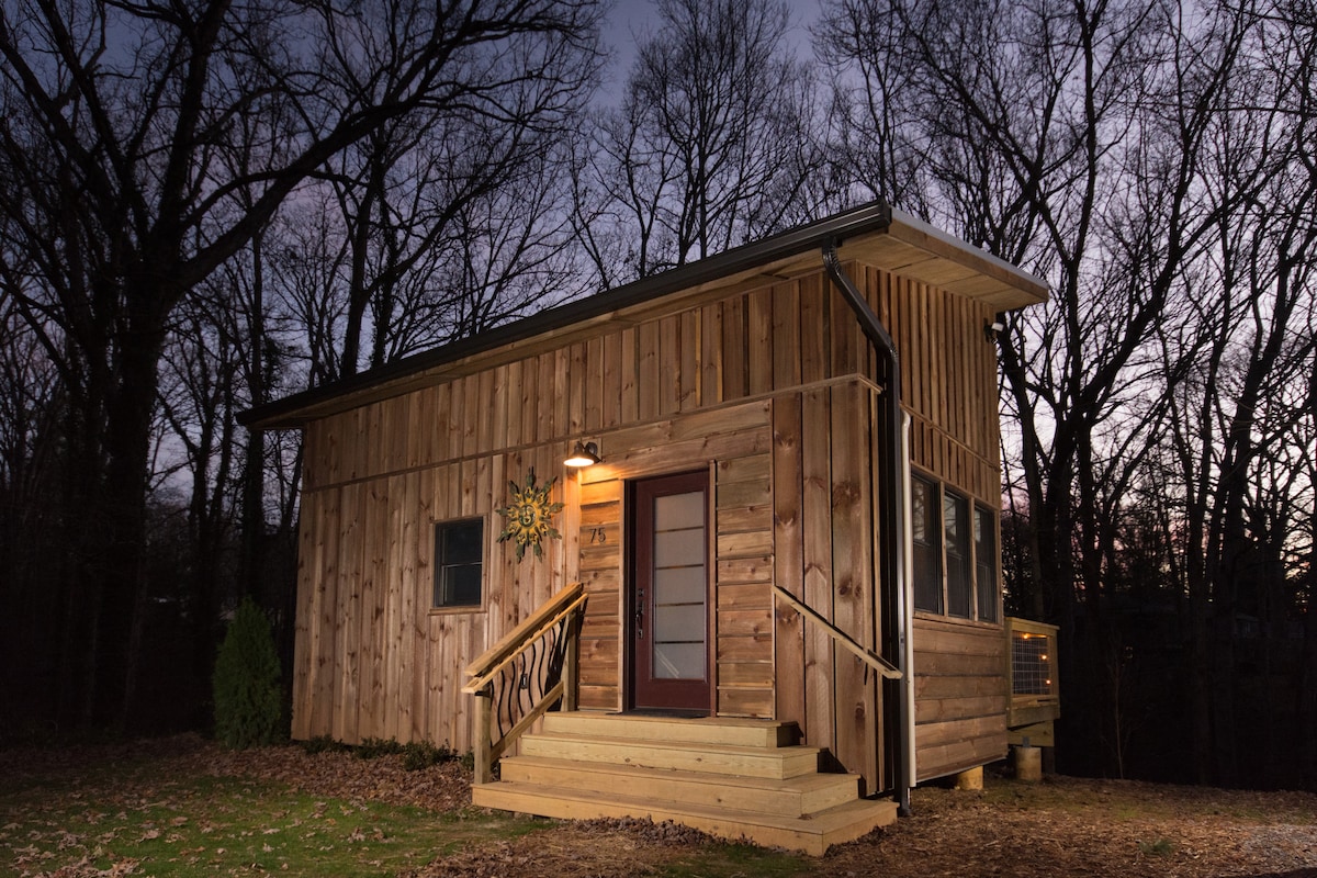 靠近市中心和蓝岭的舒适小屋小木屋