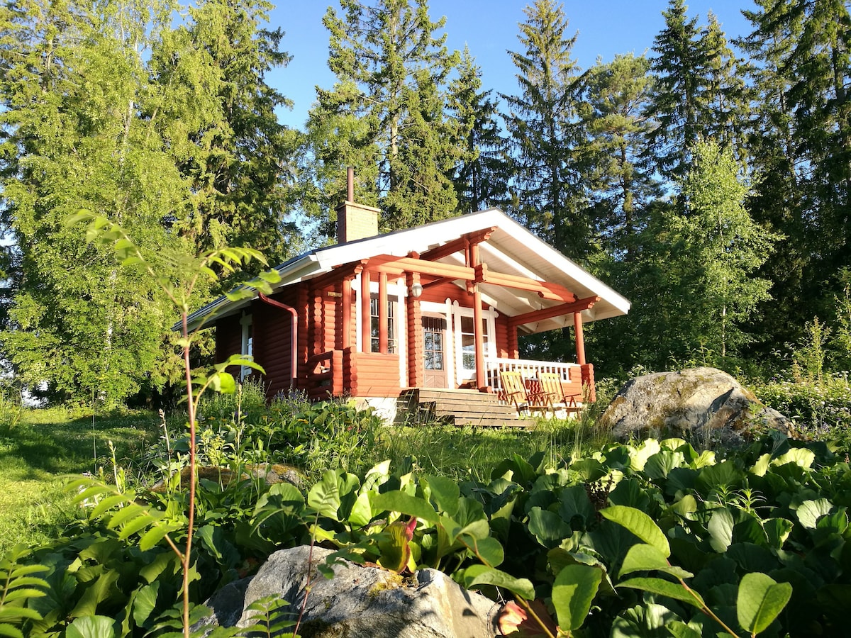 靠近坦佩雷湖畔的木质小屋