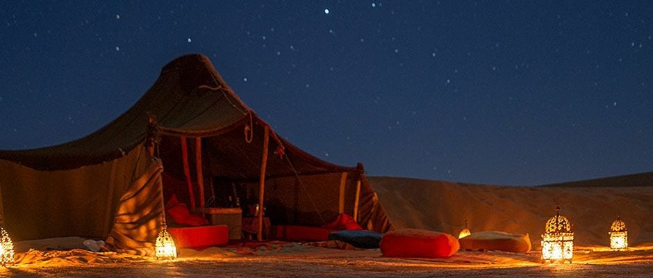 星空下的Nomad Berber Camp