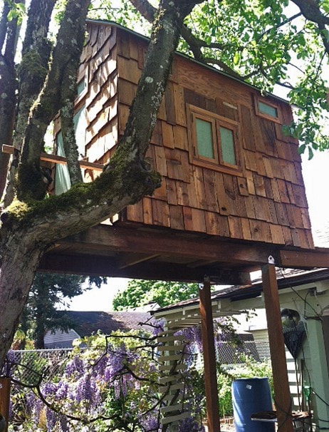 Tiny, Serene Art Filled Treehouse