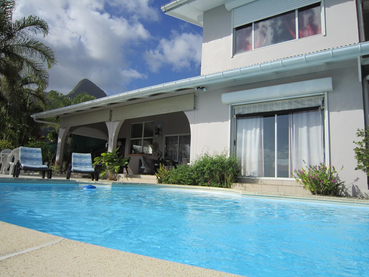 Moorea Villa Piti-Piscine-Vue 180 °南拉贡别墅