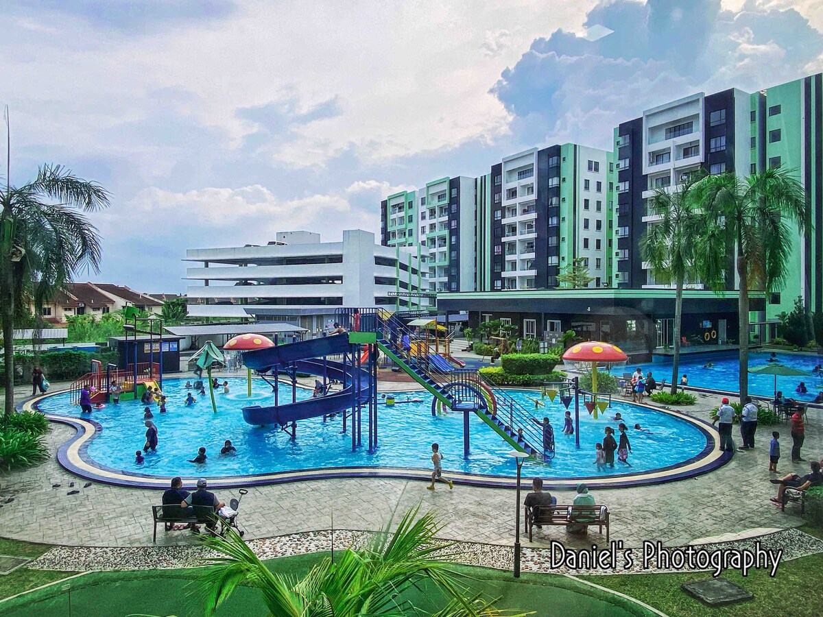 Comfy PoolView| Ipoh Waterpark| Station18| Netflix