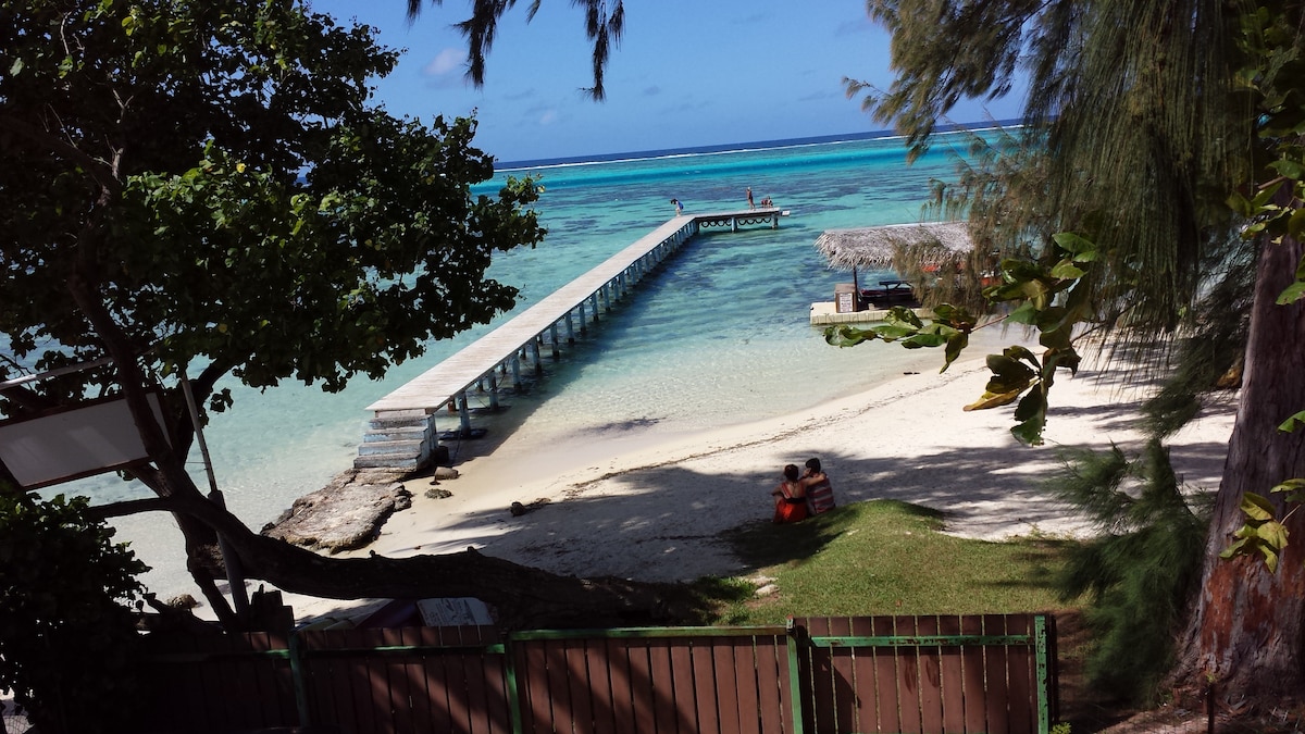 Moorea Bungalow Tiare sur plage