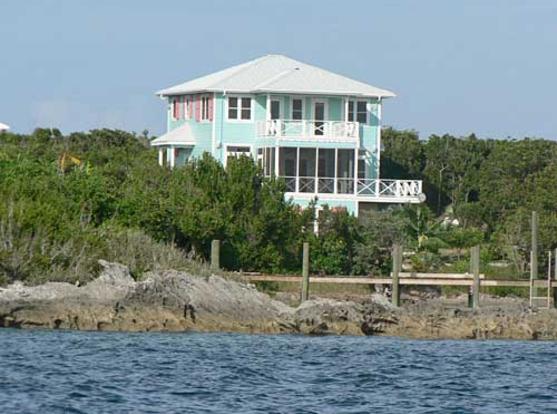 Blacktipcove House on Sea of Abaco with Dock