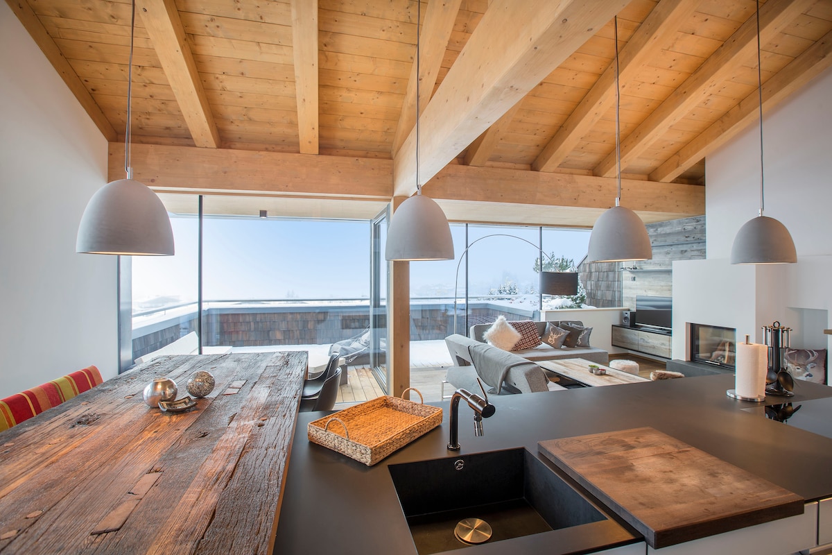 HIGH-END PENTHOUSE┃3BR┃SAUNA┃KITZBÜHEL ALPS