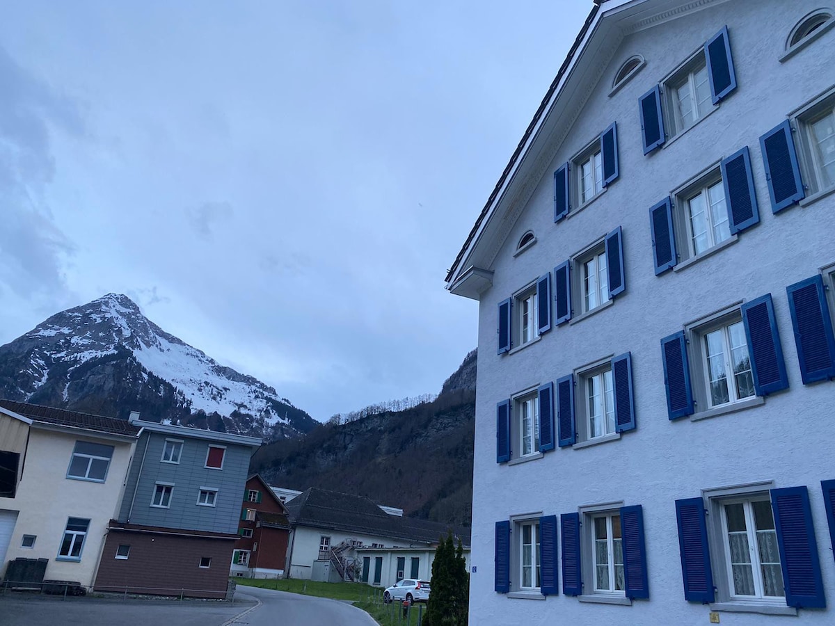 Linthal Glarus Süd的1.5间客房度假公寓